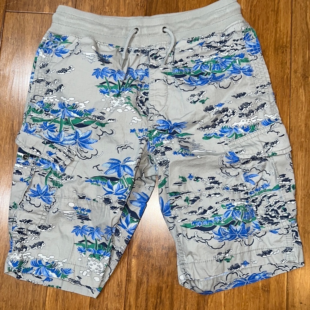 Gap kids boys pull on cargo shorts size large (10) in surf beach theme